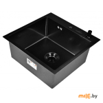 Комплект мойка Wisent WS35044B (графит) и смеситель W4998-4U