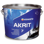 Краска моющаяся шелково-матовая для стен Eskaro Akrit 7 9,5 л
