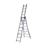 Лестница LadderBel алюминиевая 3-секционная 3x9 LS309