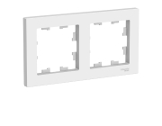 Рамка для розетки или выключателя Schneider Electric AtlasDesign ATN000102 на 2 поста (белый)