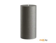 Свеча-столбик Melt декоративная (15x7,5 см) тёмно-серая