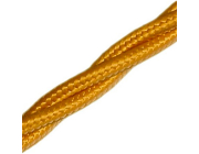 Кабель текстильный 3x0,75 золотой (31202)