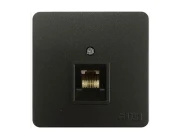 Розетка телефонная Gusi Electric Extra С1Т12-010 (графит)