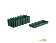 Кашпо Ellastik Plast Лардо прямоугольное (зелёный)