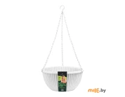 Кашпо с металлическим подвесом La Decoro Верде (белый) 6 л