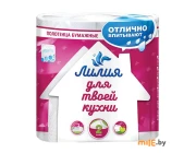 Полотенца бумажные двухслойные Лилия 2 рулона