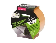 Лента двухсторонняя тканевая клейкая Zoom (25 м х 48 мм) ZOOM02-5-3-003