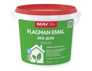 Краска Flagman EMAL ЭКО-ДОМ белая глянцевая 5 л (5,6 кг)