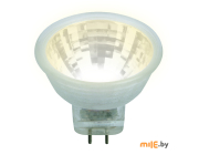 Лампа светодиодная Uniel LED-MR11-3W/WW/GU4/220V GLZ21TR