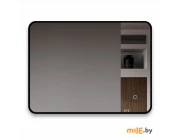 Зеркало с подсветкой Алмаз-Люкс Hanoi blaсk 8060s-6 600x800 мм