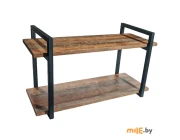 Полка настенная Allerd 2 Rion (4060210300) чёрный муар, австралийское дерево 70x30x40 см