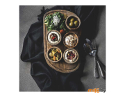 Картина на стекле Stamprint Еда в тарелках (КТ036) 50х50 см