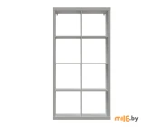 Стеллаж Mebelain (00036) Фора 8 белый 147x76x38 см