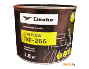 Эмаль для пола Condor ПФ-266 красно-коричневая 1,8 кг