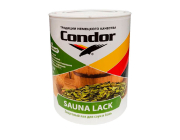 Лак Condor Sauna Lack полуматовый 0,9 л (прозрачный)