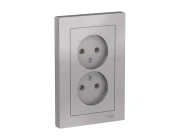 Розетка Schneider Electric AtlasDesign ATN000320 (алюминий)