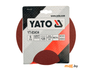 Круг шлифовальный для металла и дерева Yato YT-83434 (125 P100)
