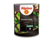 Лазурь-гель для дерева Alpina шелковисто-матовая цветная чёрный (алкидное) 0,75 л / 0,66 кг