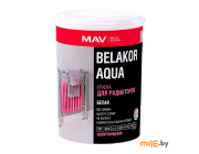 Краска для радиаторов MAV Belakor Aqua белая полуглянцевая 1 л