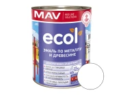 Эмаль Ecol ПФ-115 С белая матовая 0,9 кг