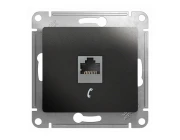 Розетка телефонная Schneider Electric Glossa GSL000781T RJ11 антрацит