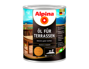 Масло для террас Alpina (Oel fuer Terrassen) Прозрачный 750 мл/0,75 кг