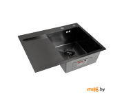 Мойка кухонная Arfeka Eco AR PVD Nano 65x50 R (черный)