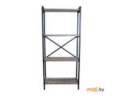 Стеллаж Allerd Rion (1040210300) чёрный муар, австралийское дерево 67,5x30x150 см