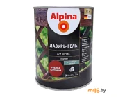 Лазурь-гель для дерева Alpina шелковисто-матовая цветная рябина 2,5 л / 2,20 кг