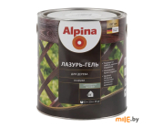 Лазурь-гель для дерева Alpina шелковисто-матовая орех 2,5л / 2,20кг