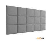 Мягкие текстильные стеновые панели 300х300 мм (серый)