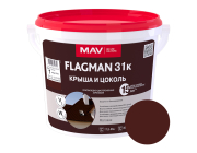 Краска водно-дисперсионная Flagman ВД-АК 1031к №415 матовая 5 л шоколадный