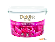 Краска Dekor ВД-АК 216 моющаяся для интерьеров (3 кг, белоснежный)