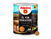 Масло для террас Alpina (Oel fuer Terrassen) Средний 750 мл/0,75 кг