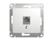 Розетка телефонная Schneider Electric Glossa GSL000181T RJ11 белый