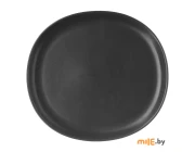Тарелка мелкая Billibarri Less Matt Dark Brown (500-389) 26 см