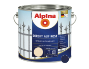 Эмаль Alpina прямо на ржавчину молотковый эффект синий 2,5 л/2,375 кг