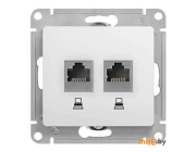 Розетка компьютерная Schneider Electric Glossa (GSL000185KK) (белый)