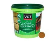 Лак VGT пропиточный с антисептиком 0,9 кг (ореховое дерево)