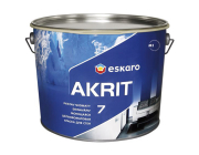 Моющая шелково-матовая краска для стен Eskaro Akrit 7 TR (Акрит 7 TR) 9 л