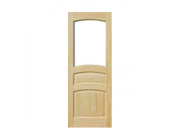 Дверное полотно ПМЦ M16-О (массив/натуральный) под остекление 2000x700