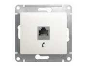 Розетка телефонная Schneider Electric Glossa GSL000681T RJ11 перламутр