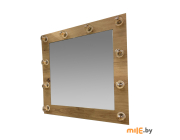 Зеркало Garda 5/1_600_PVC без лампочек 600х600 мм (дуб)