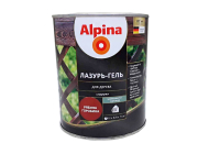 Средство защитно-декоративное Alpina Лазурь-гель для дерева шелковисто-матовая цветная рябина 0,75 л / 0,66 кг