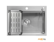 Мойка кухонная Saniteco 6045 (с сифоном, дозатором и коландером)