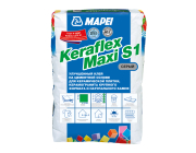Клей для плитки Mapei Keraflex Maxi Grey S1 (25кг, серый)