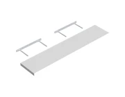 Полка бесконсольная Velano (651401) FS 118/25 белая 118x25 см