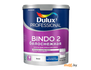 Краска водно-дисперсионная Dulux Prof Bindo 2 глубокоматовая 9 л (белоснежный)