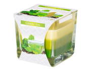 Свеча в стекле Bispol Зеленый чай (SNК80-83)