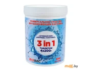 Cредство для дезинфекции бассейнов Biobac Хлор Универсал 3 в 1 (хлор, альгицид, коагулянт) 800 г